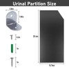 Urinal Partition,Bathroom Partition,Toilet Protection Divider,Wall-Mounted Urinal Screen Toilet Partition for