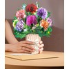 Carnation Pop-Up Flower Card | Vibrant 3D Floral Bouquet |