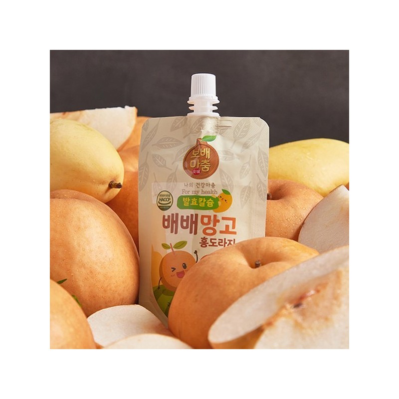 발효 칼슘 배배망고 홍도라지 100ml x 10포 Fermented Calcium Baebae