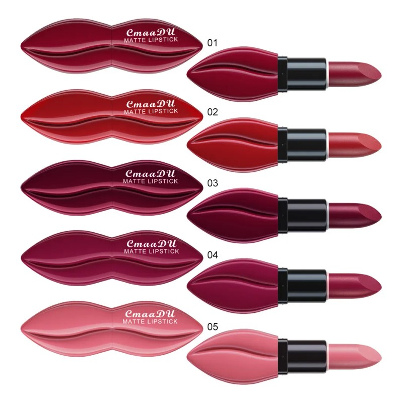 Labial-rojo Labiales Mate Larga Duración A Prueba De Agua