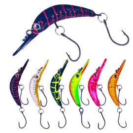 UV Active Premium Trout Wobbler Set in Catchy Colours, 7 Pieces, 2.5 g, 5 cm, Wobler for Trout, Fishing Wobbler, Trout Wobbler, Trout Bait, Wobbler, Trout Bait, Trout Bait, Trout (7 Pieces, 2.5 g, 5
