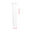 KICHOUSE 100pcs Tube Vials Sample Bottles Small Test Tubes Lids