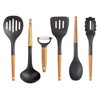 Glad Cooking Utensils Set with Acacia Wood Handles, 6 Pieces