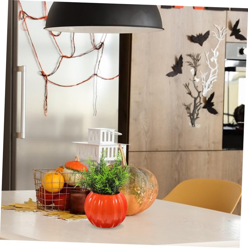 Outanaya Arrangement Vase Ceramic Pumpkin Shape Home Decor Stylish Modern