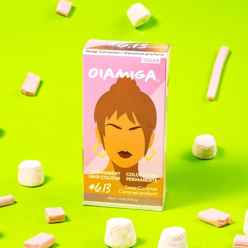 Oiamiga Deep Caramel Permanent Hair Colour with Natural Ingredients 120
