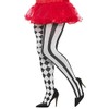 Smiffys Women’s Harlequin Tights, White and Black, Large/X-Large