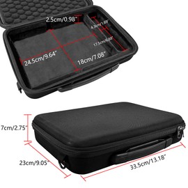 MUSIIN Audio Sampler Bag Compatible with Teenage Engineering EP-133 K.O. II/EP-1320 Medieval Sampler, with Cable Compartment and Top Mesh Pocket, Portable Music Gear Bag, black, Fashionable