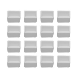 VILLCASE 100 Piezas De Pintura Blanca De para Contenedores Caja De Almacenamiento De Artista Pintura Acuarela Conjunto Acuarela - Medias Sartenes Pintura Acrílica