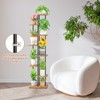LASZOLA Black 7 Tiered Wood Plant Stand Indoor for Larger