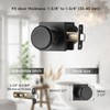 NCSEN Black Interior Door Knobs for Hall & Closet, Pismo