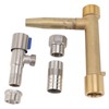 Water Intake Valve Key G1 Thread Brass Stainless Steel Quick