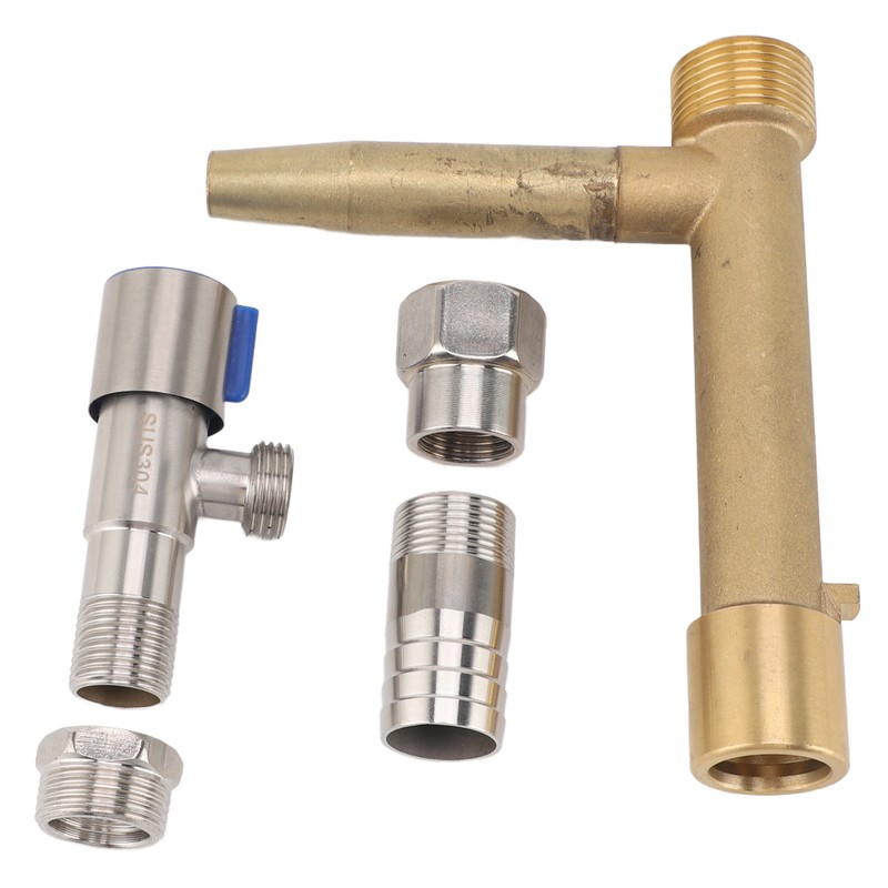 Water Intake Valve Key G1 Thread Brass Stainless Steel Quick