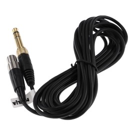 vhbw Audio AUX Cable Compatible with Pioneer HDJ-2000 Headphones - Audio Cable 3.5 mm Jack Plug to 6.3 mm, 3 m, Black