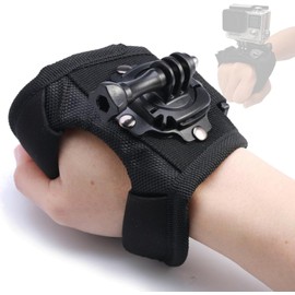 VICHE CATT 360° Rotating Wrist Strap Mount for GoPro Insta 360 GoPro Armband (Back of Hand)