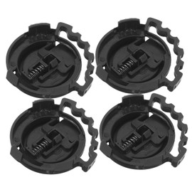 Operitacx 4Stücke Motorradhelm Visierclip Verstellbare Helmschnalle für Sichere Befestigung Kompatibel mit Elektromobilen und Anderen Helmen Einfache Installation ohne Modifikation