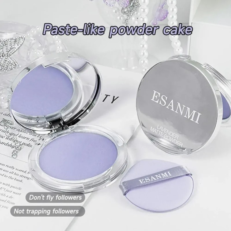 Esanmi, Polvo Fijador De Lavanda, Aceite De Maquillaje Natur