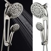 AquaDance High-Pressure 48-Mode 3-Way Shower Spa Combo with Adjustable 18-Inch