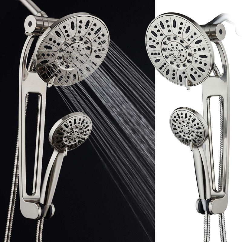 AquaDance High-Pressure 48-Mode 3-Way Shower Spa Combo with Adjustable 18-Inch