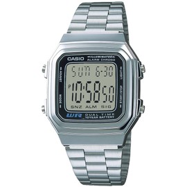 Casio Collection Standard Digital Metal Series Wristwatch, A178, Newest model