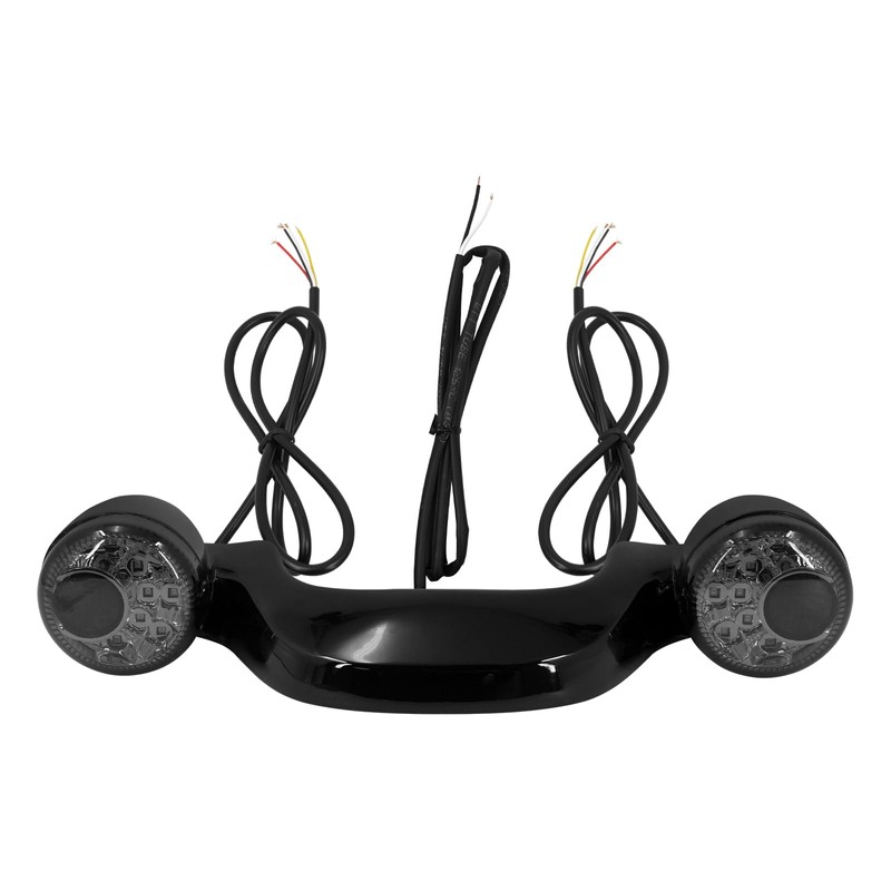HDBUBALUS Motorcycle Integrated Turn Signals Brake Light Running Lamp Down