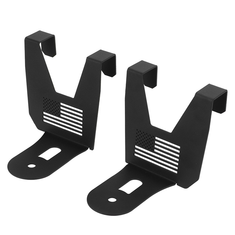 2pcs Cooler Mounting Brackets Black Iron Replacement for Polaris RZR