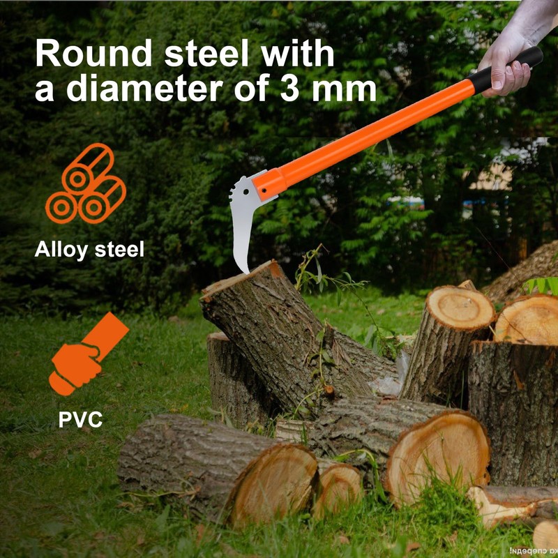 Meyoppm Hookaroon 28.3 Inch, Pickaroon Logging Tool with Anti-Slip Handle,