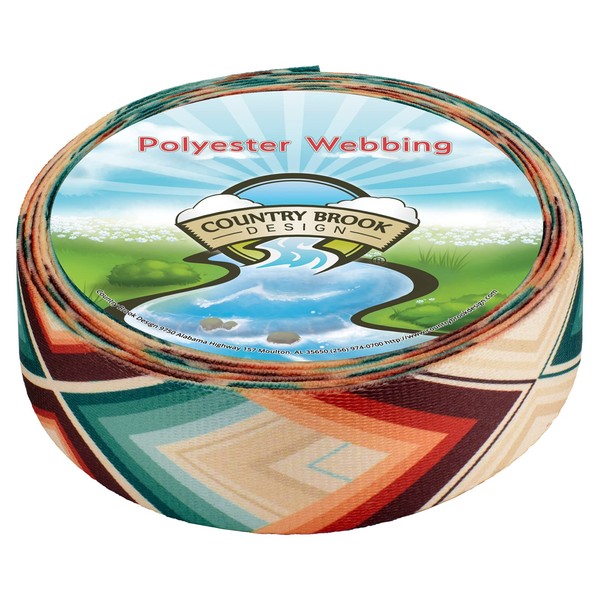 Country Brook Design - Cheyenne Arrows Polyester Webbing (2 Inch,