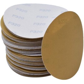 findmall Hook Loop Pads Sanding Disc 6-Inch NO-Hole 100Pcs Aluminum Oxide Round Flocking Sandpaper Fit for Sanding Grinder Polishing Accessories (60 80 120 180 240 320) Grit