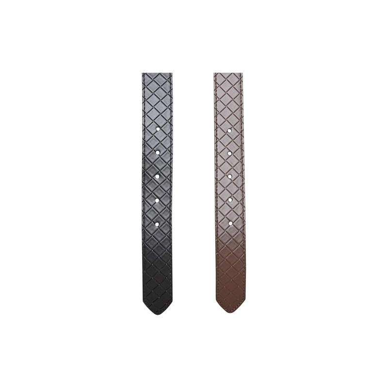 Urban Classics Men's Belt, Black/Silver+Brown/Silver