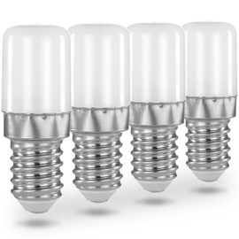 POPPSTAR 4 x Fridge Lamp LED (E14, 1.6W, Cool White, 150 lm (16 W)) Bulbs for Fridge, Sewing Machine