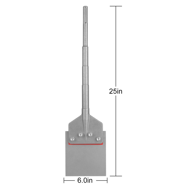 SDS Max Floor Scraper with Replaceable Blade, Firecore 6 Inch