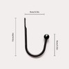 Curtain Tie Backs Hooks 4 Pack Black Curtain Holdbacks Elegant
