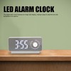 Digital Alarm Clock Rechargeable LED Mirror Alarm Clock -10°C‑50°C Temperature