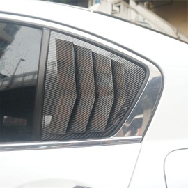 2X Sport Quarter Window Scoops Louvers for Honda Accord Sedan 2013 2014 2015 2016 2017 (Carbon Fiber Print)