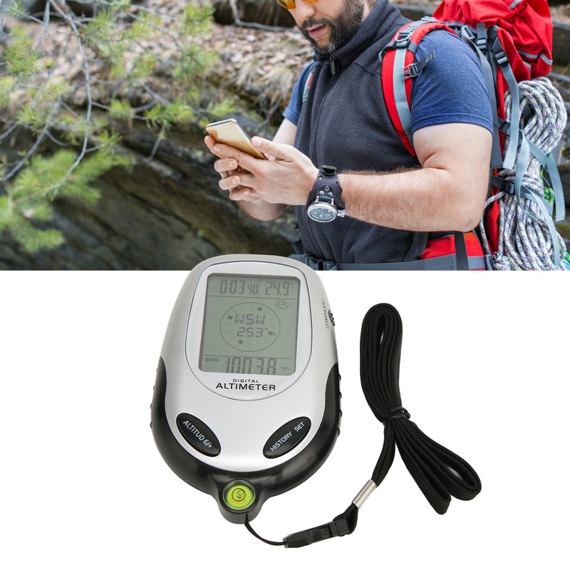 Multifunctional Electronic Dial Digital LCD Altimeter Compass Barometer Weather Forecast