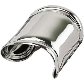 Bangle Bracelet for Women Wide Grooved Cuff Bracelets Chunky Bracelet Cuff Bracelets Polished Bangle Bracelets Chunky (Silvery, One Size)