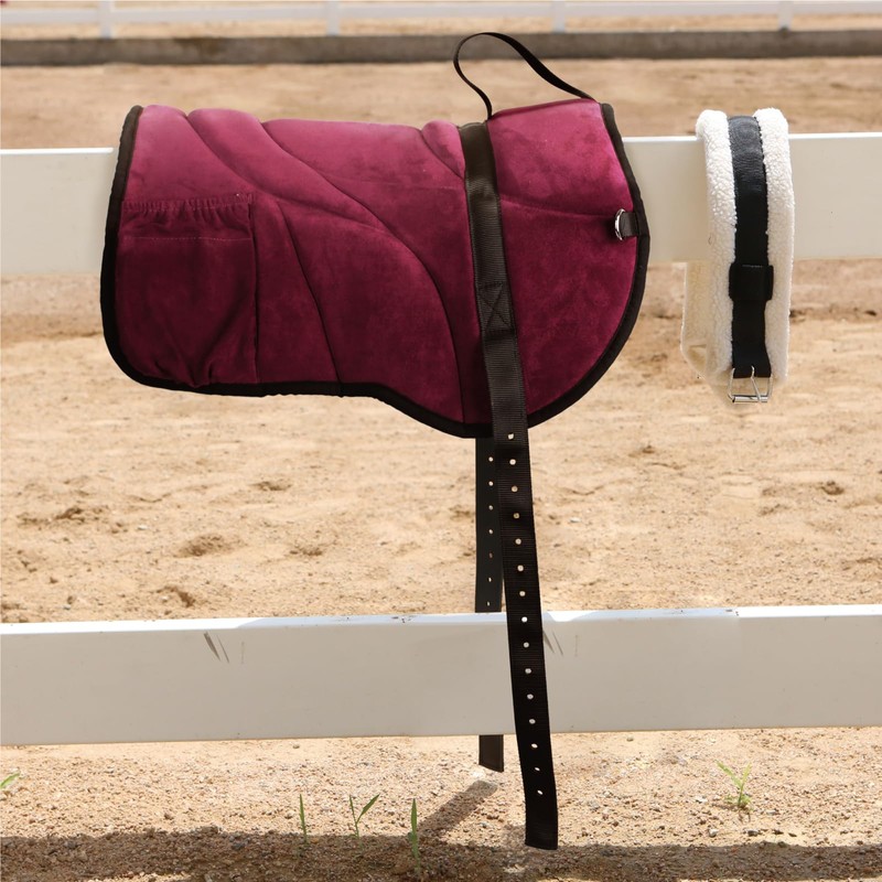 Harrison Howard Ergonomically Designed Correct Bareback Pad with Side Pockets