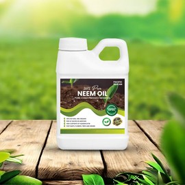 Pacific Pelican 100% Pure Cold Pressed Neem Oil – Multipurpose Natural Oil for Indoor & Outdoor Use (32 fl oz)