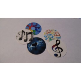 Unbranded Pre Cut One Inch Bottle Cap Image MUSICAL NOTES SAYINGS Free Shipping - photo, 25 images