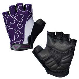 Ladies Cycling Gloves Attono® various Sizes, Air Mesh, Gel Padded, Half Finger (Ladies M)