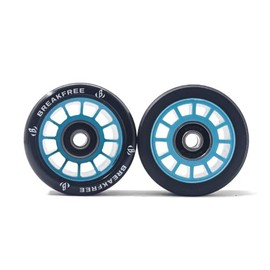 B BREAKFREE 62 * 42MM 8 Pack 90A With Bearings And Mounting Tools Roller Skate Wheels Skate Wheels with Bearings Installed for Indoor or Outdoor Double Row Skating Accessories (90A-BLUE)