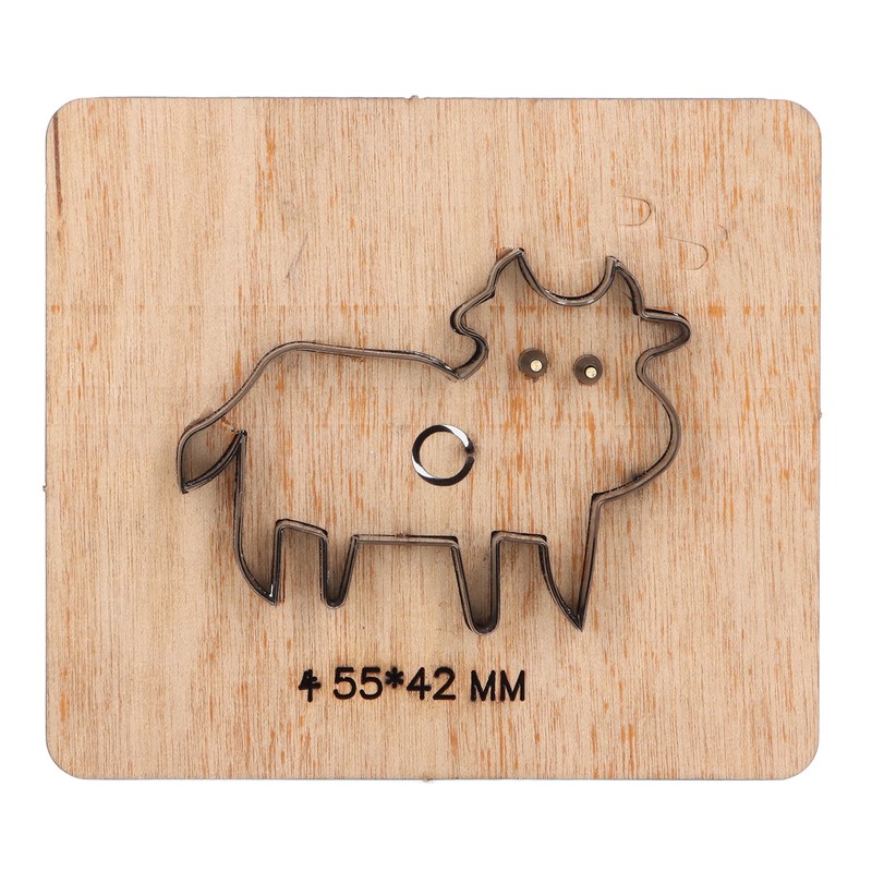 Cutting Die Cow Shape 55x42mm Leather Punching Mold Alloy Steel