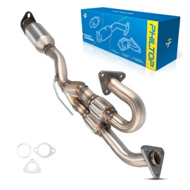 PHILTOP Rear Stainless Steel Catalytic Converter Kit Fit For Nissan Maxima 3.5L 2004-2006, Quest 3.5L 2004-2009, Altima 3.5L 2005-2006 Replace# 54686,642264,40553,Stainless Steel (EPA Compliant)
