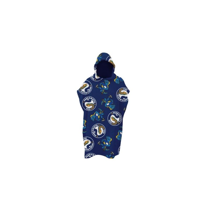 Parramatta Eels NRL Rugby League Kids Youth Hooded Beach Towel