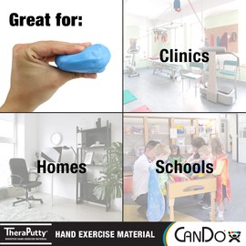 CanDo TheraPutty Standard Hand Exercise Putty For Rehabilitation, Exercises, Hand Therapy, Occupational Therapy, Hand Strengthening, Improve Motor Skills, Stress Relief 2-ounce