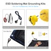 KooMall 36x24 Inch Anti Static Rubber Mat Kit for ESD
