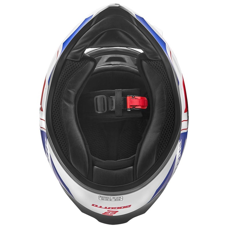 Bogotto V128 Strada Helmet, Blue/Red/White, 2XL