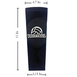 YIKANGHENG Volleyball Protective Gear, 1 Pair Black Elastic Volleyball Arm Sleeves with Latex Pads for Sports (pink)
