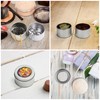 Small tin cans with lid, round metal cans with lid,