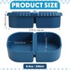 Kathfly 6 Pack Reusable 2-compartment Silicone Snack Containers with Lids